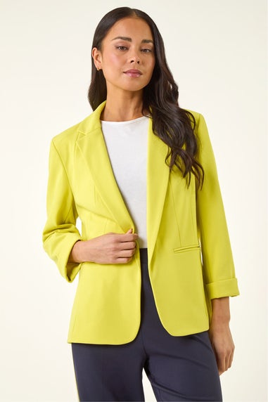 Roman Lime Petite Revere Collar Blazer