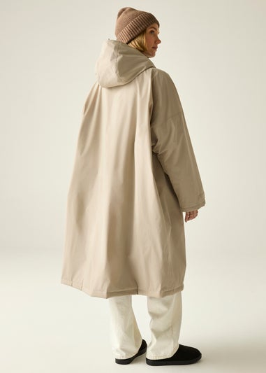 Regatta White Pepper Abstract Floral   Adult Waterproof Robe with Hydrafort Technology