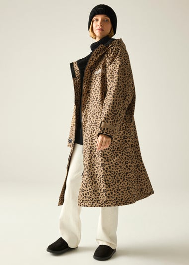 Regatta Abstract Leopard Spot Adult Waterproof Robe with Hydrafort Technology