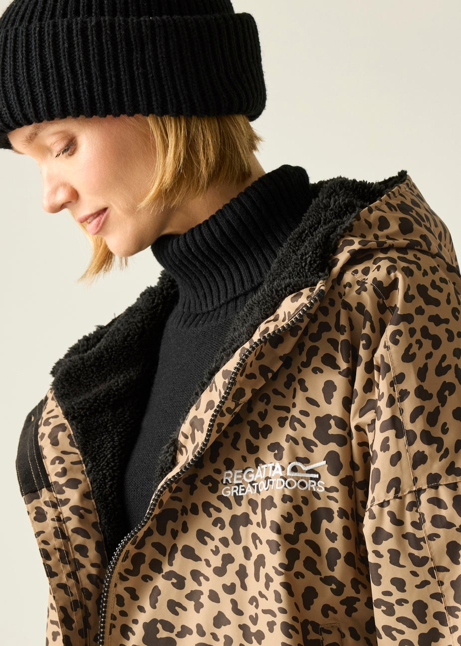 Regatta Abstract Leopard Spot Adult Waterproof Robe with Hydrafort Technology
