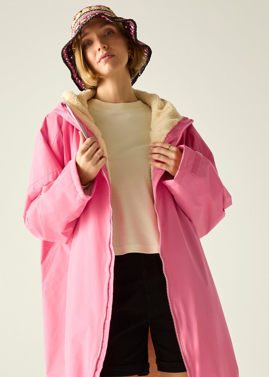 Regatta Pink Lemonade Adult Waterproof Robe with Hydrafort Technology