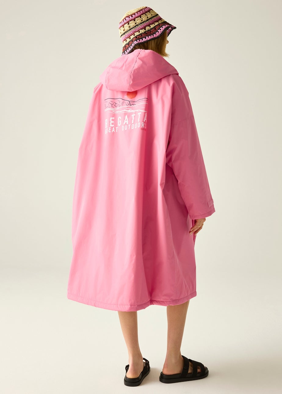 Regatta Pink Lemonade Adult Waterproof Robe with Hydrafort Technology
