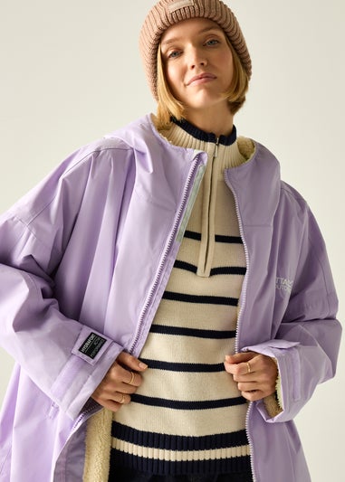 Regatta Pansy Purple Adult Waterproof Robe with Hydrafort Technology