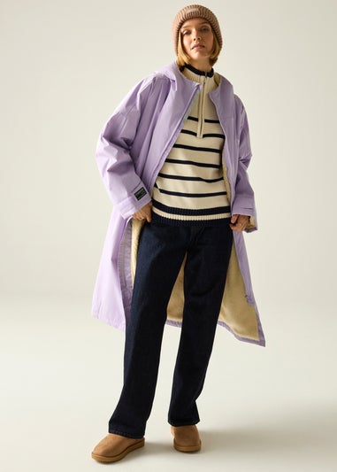 Regatta Pansy Purple Adult Waterproof Robe with Hydrafort Technology