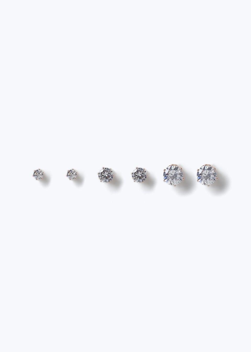 Muse 3 Pack Gold Crystal Stud Earrings