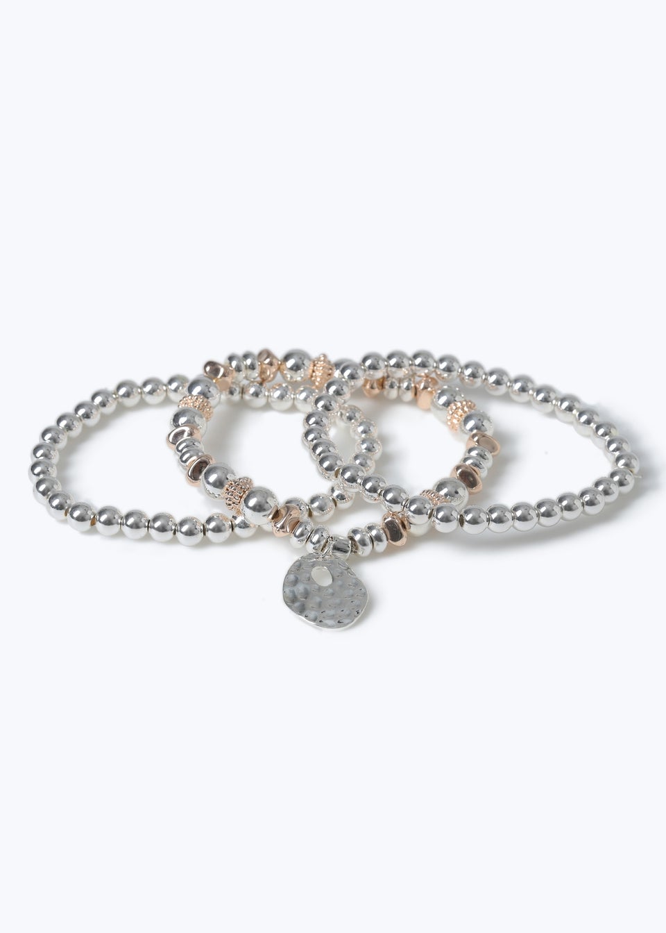 3 Pack Muse Rose & Silver Bracelets