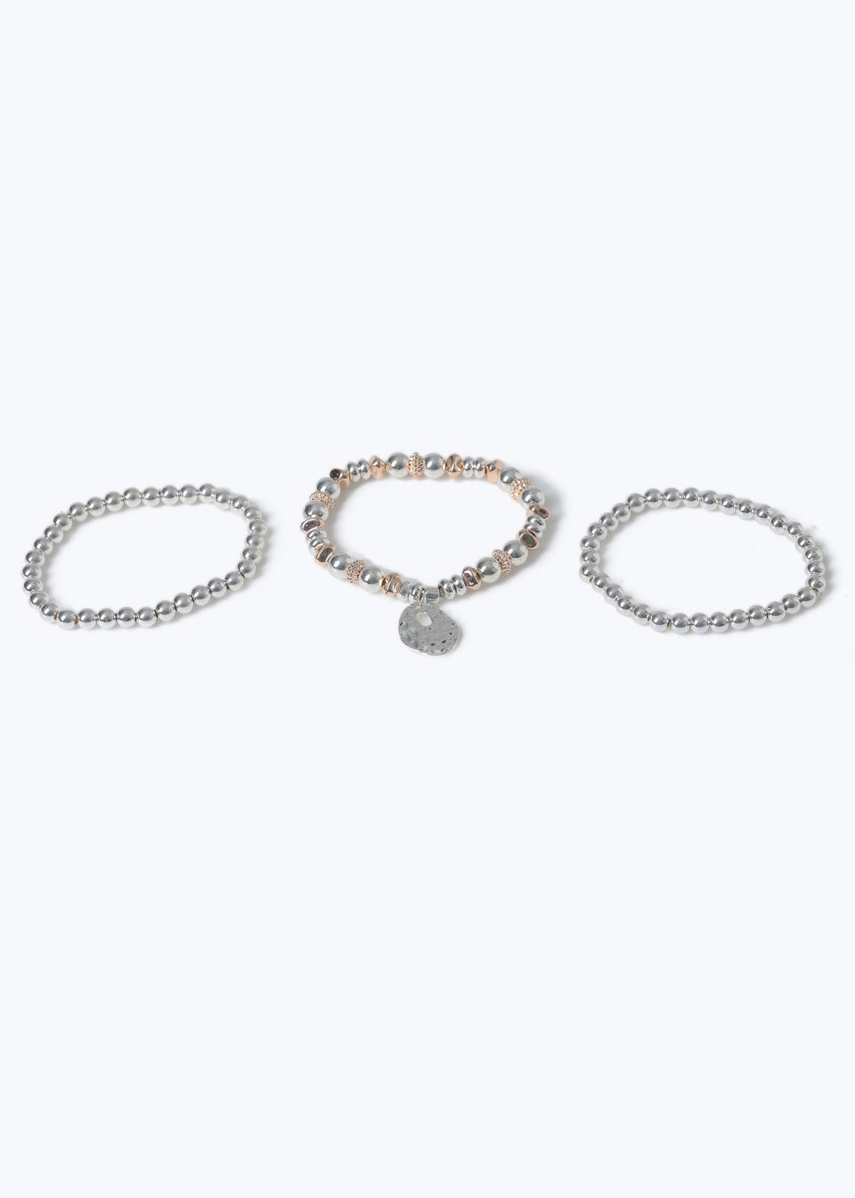 3 Pack Muse Rose & Silver Bracelets