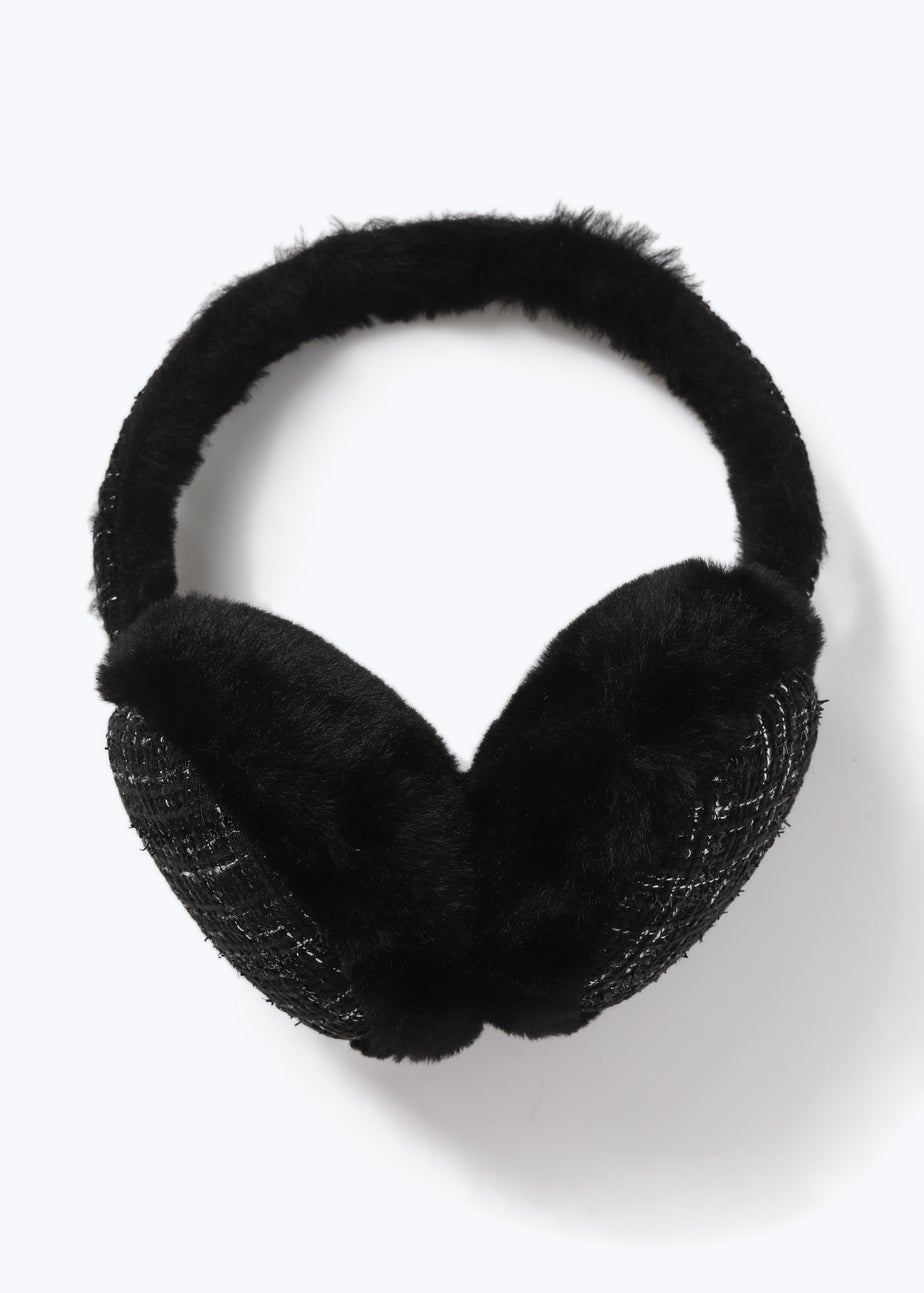 Muse Black Tartan Earmuffs