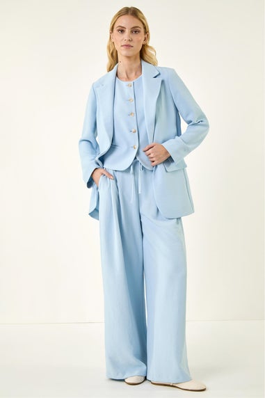 Roman Light Blue Lightweight Relaxed Blazer