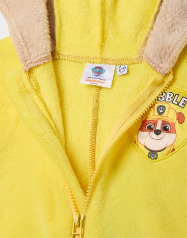 Vanilla Underground Paw Patrol Unisex Kids Yellow Rubble Onesie (2-7 Years)