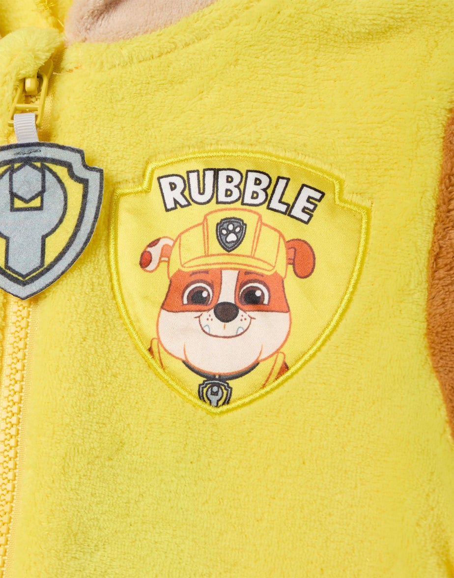 Vanilla Underground Paw Patrol Unisex Kids Yellow Rubble Onesie (2-7 Years)