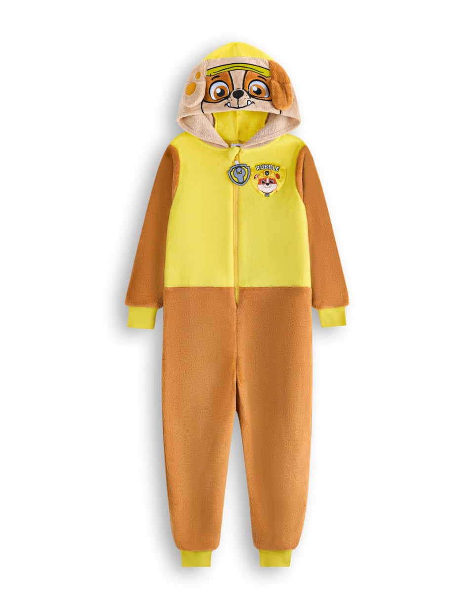 Vanilla Underground Paw Patrol Unisex Kids Yellow Rubble Onesie (2-7 Years)
