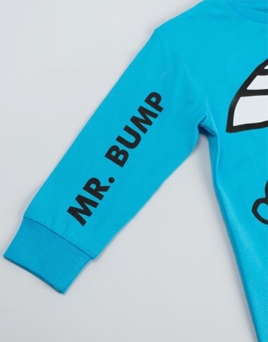 Vanilla Undergroud Mr. Men & Little Miss Boys Blue Mr Bump Long Pyjama Set (2-8 Years)