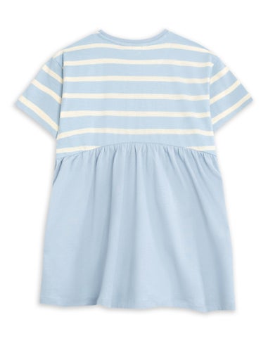 Vanilla Underground Peter Rabbit Girls Blue Stripey Dress (12 mnths - 5 years)