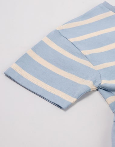 Vanilla Underground Peter Rabbit Girls Blue Stripey Dress (12 mnths - 5 years)