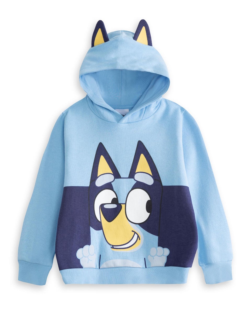 Vanilla Underground Bluey Unisex Kids Blue Hoodie (18 mnths - 7 years)