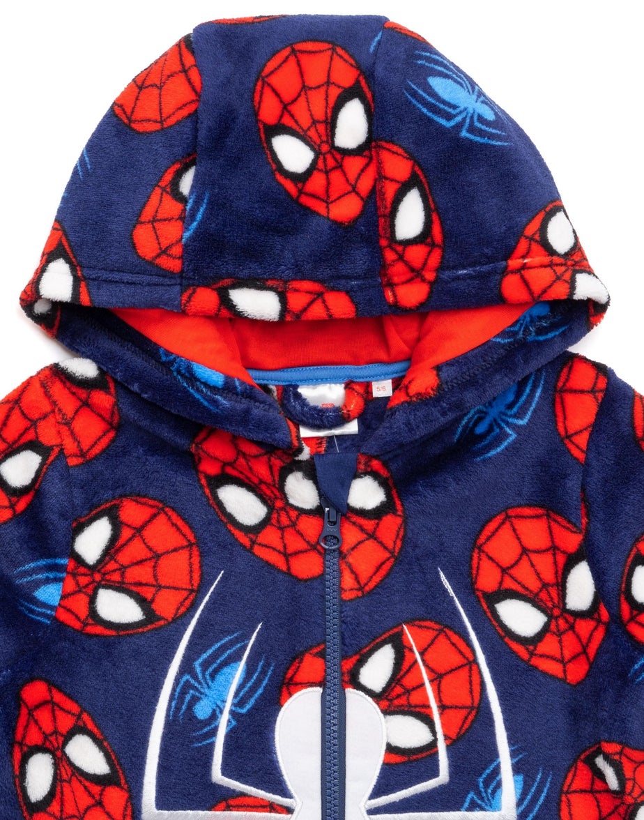 Vanilla Underground Marvel Boys Blue Spider-Man Onesie (2 - 10 Years)