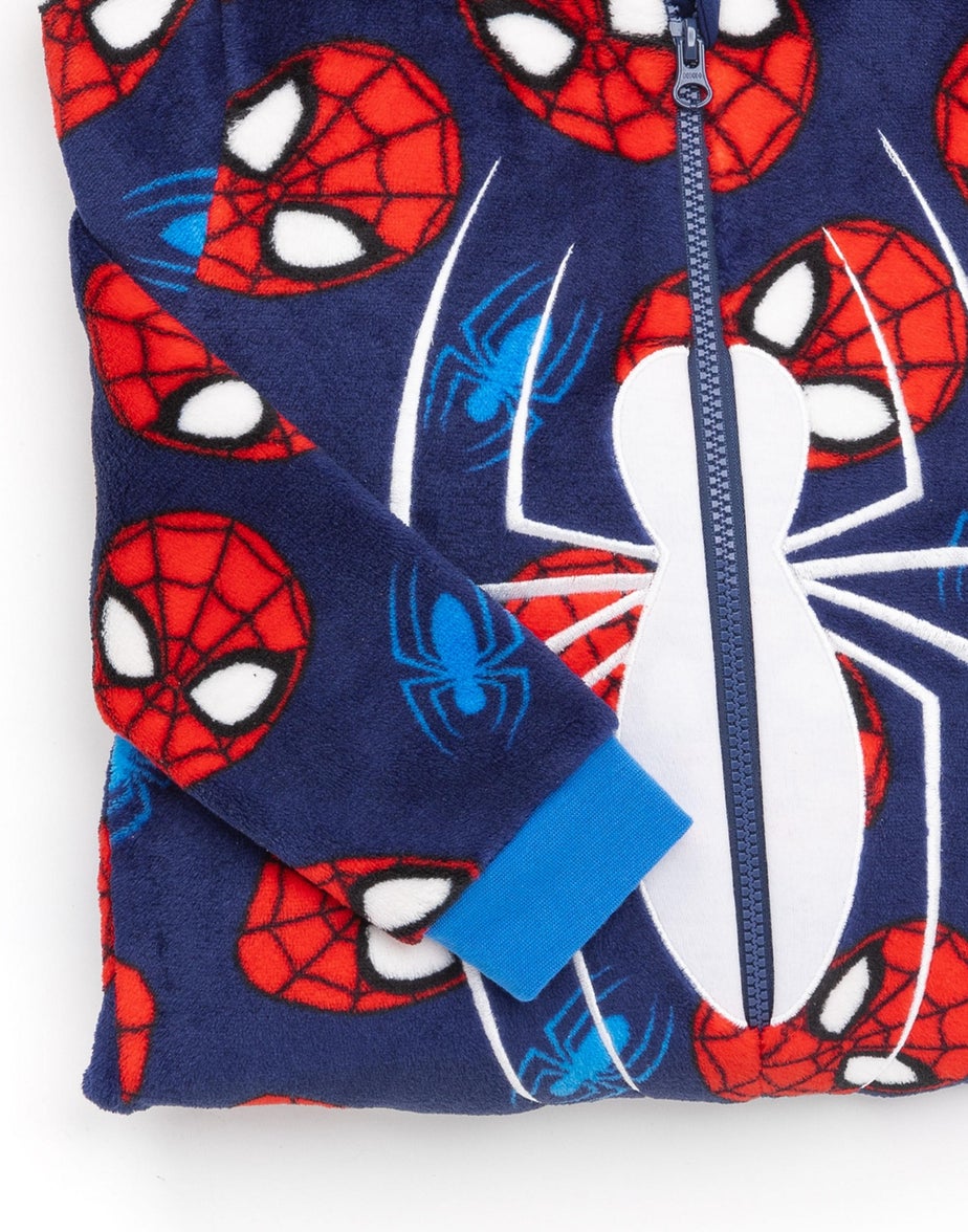 Vanilla Underground Marvel Boys Blue Spider-Man Onesie (2 - 10 Years)