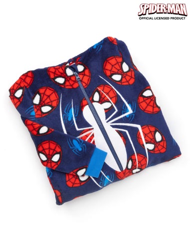 Vanilla Underground Marvel Boys Blue Spider-Man Onesie (2 - 10 Years)