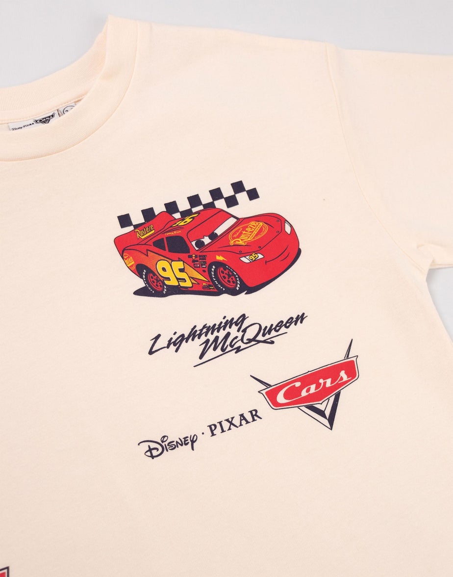 Vanilla Underground Disney Cars Boys Multicoloured Lightning Mcqueen T-Shirts (5-14 Years) - 2 pack