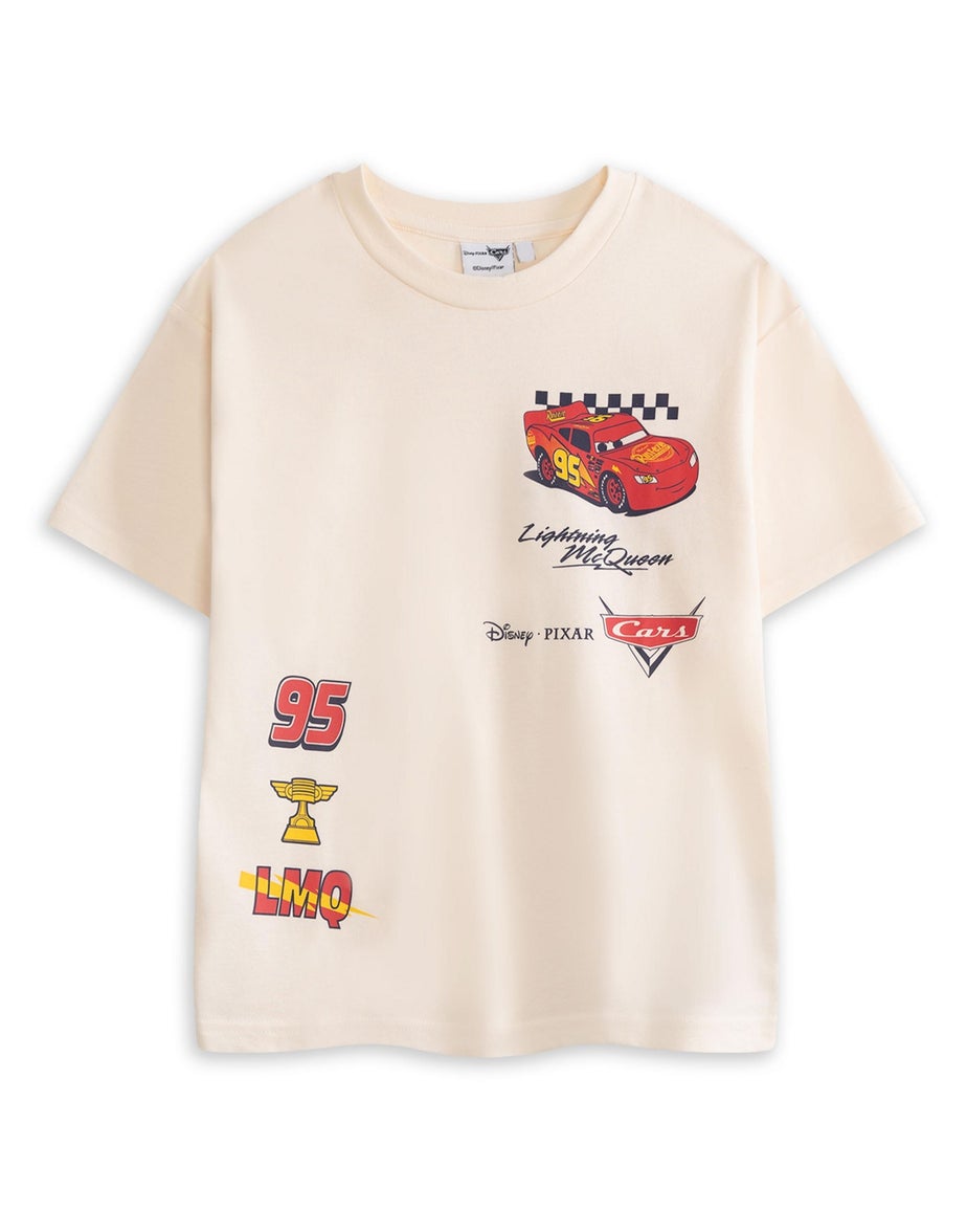 Vanilla Underground Disney Cars Boys Multicoloured Lightning Mcqueen T-Shirts (5-14 Years) - 2 pack