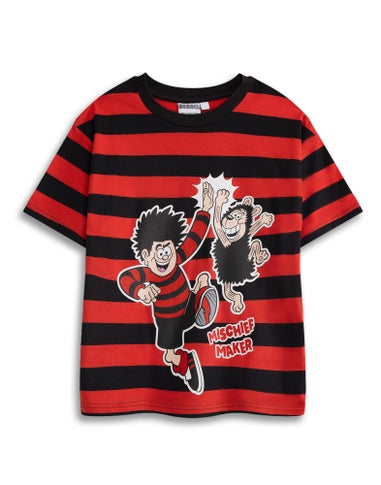 Vanilla Underground Beano Boys Red Dennis The Menace T-Shirt (5-12 Years)
