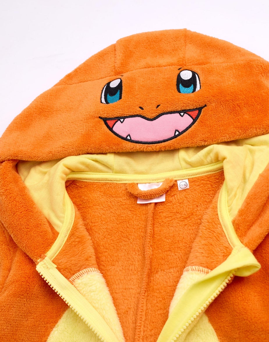 Vanilla Underground Pokemon Unisex Kids Orange Charmander Onesie (4-14 Years)