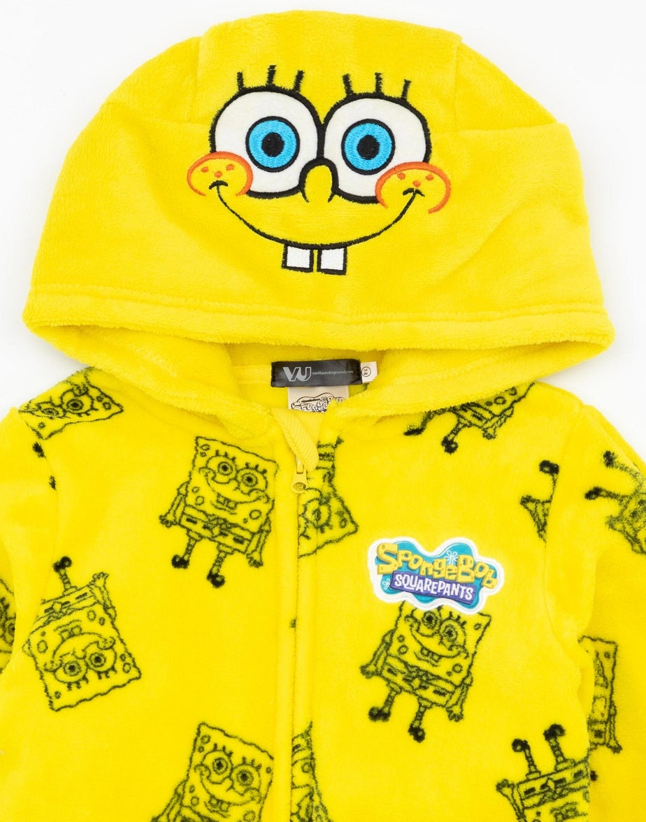 Vanilla Underground SpongeBob SquarePants Unisex Kids Yellow Novelty Onesie (3-14 Years)