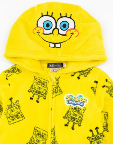 Vanilla Underground SpongeBob SquarePants Unisex Kids Yellow Novelty Onesie (3-14 Years)