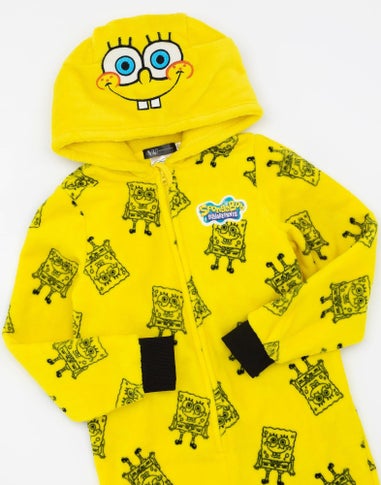 Vanilla Underground SpongeBob SquarePants Unisex Kids Yellow Novelty Onesie (3-14 Years)