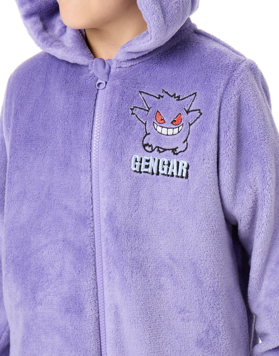 Vanilla Underground Pokemon Boys Purple Gengar Onesie (4-14 Years)