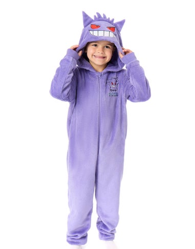 Vanilla Underground Pokemon Boys Purple Gengar Onesie (4-14 Years)