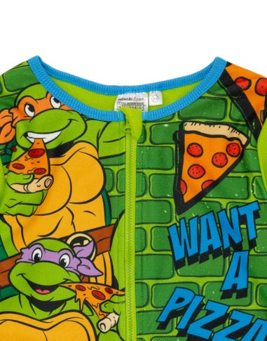 Vanilla Underground Teenage Mutant Ninja Turtles Unisex Kids Green Onesie (3-10 Years)