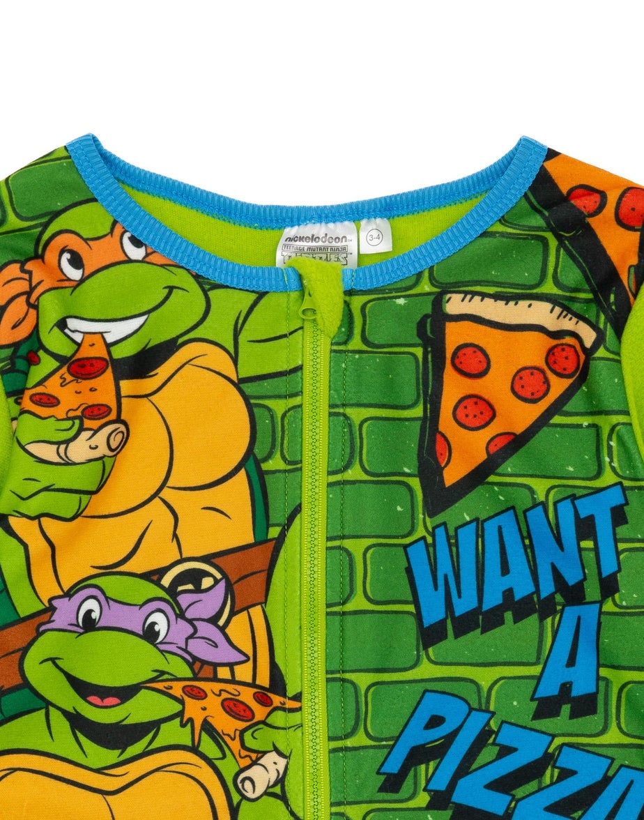 Vanilla Underground Teenage Mutant Ninja Turtles Unisex Kids Green Onesie (3-10 Years)