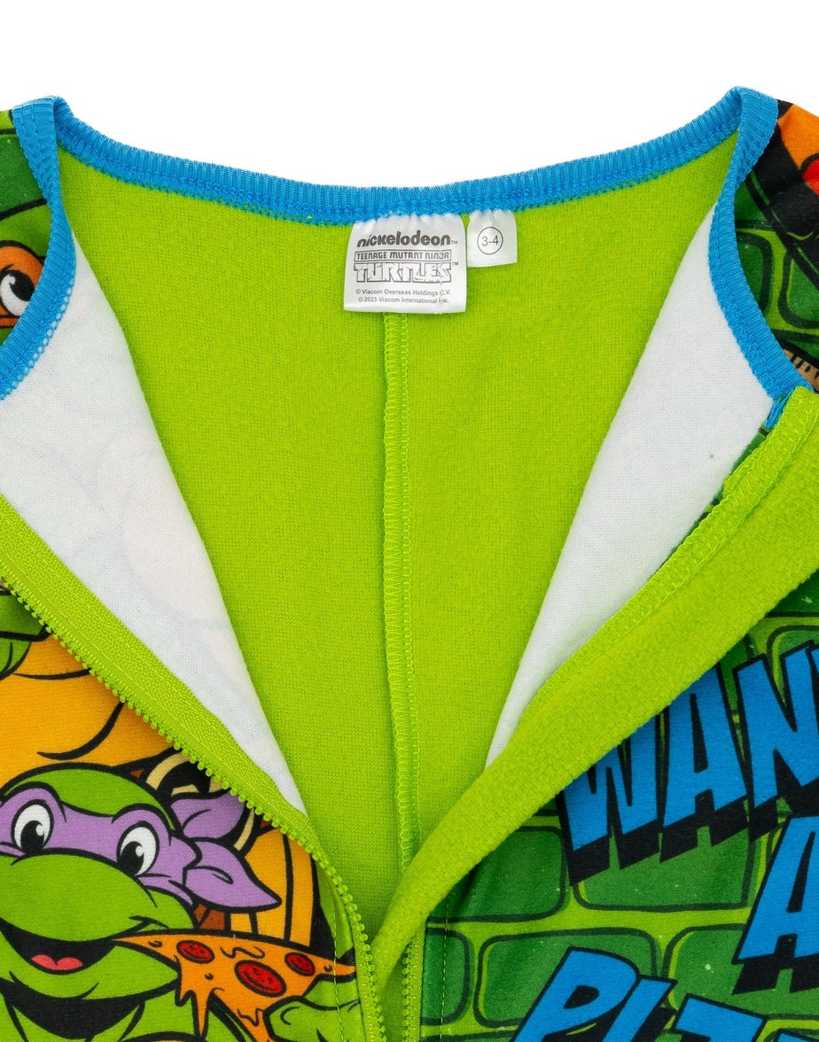 Vanilla Underground Teenage Mutant Ninja Turtles Unisex Kids Green Onesie (3-10 Years)