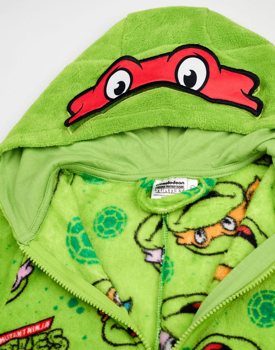 Vanilla Underground Teenage Mutant Ninja Turtles Boys Green Masks Onesie (3-12 Years)