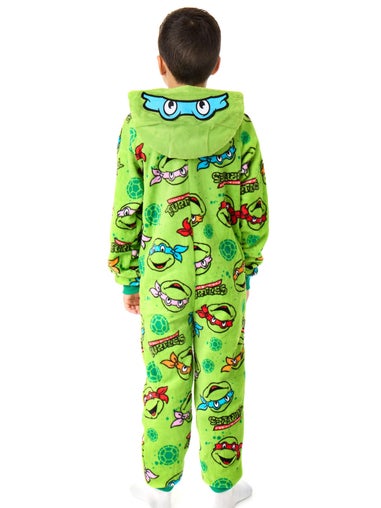 Vanilla Underground Teenage Mutant Ninja Turtles Boys Green Masks Onesie (3-12 Years)