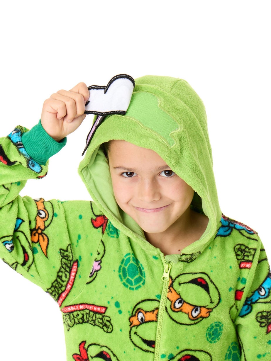 Vanilla Underground Teenage Mutant Ninja Turtles Boys Green Masks Onesie (3-12 Years)