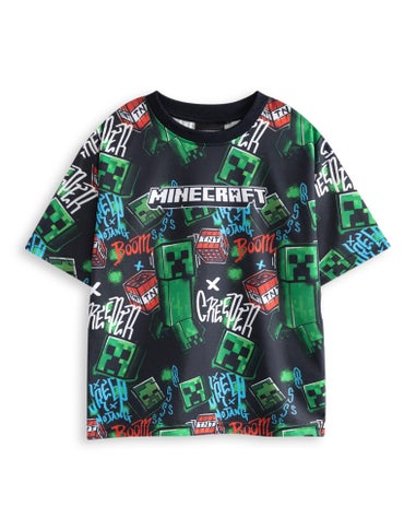 Vanilla Underground Minecraft Boys Multicoloured Creeper Short Pyjama Set (5-14 Years) - 2 Pack