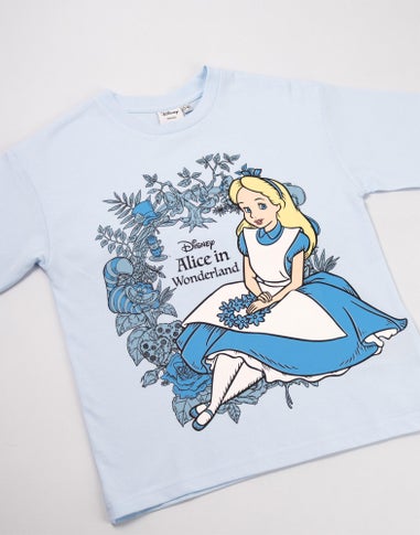 Vanilla Underground Disney Girls Blue Alice In Wonderland T-Shirt (2-10 Years)