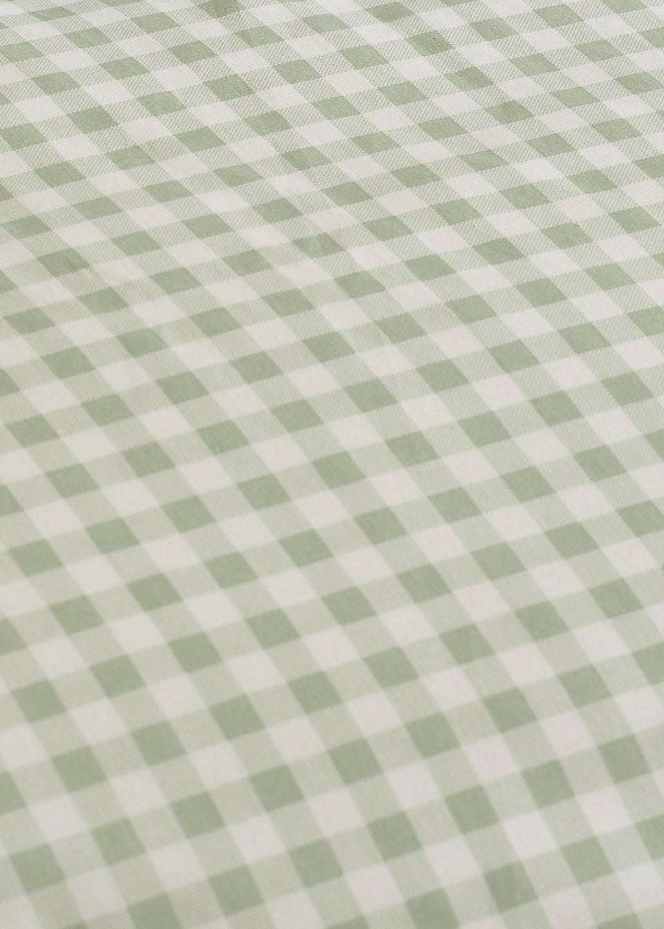 Catherine Lansfield Bamford Gingham Check Fitted Sheet Green