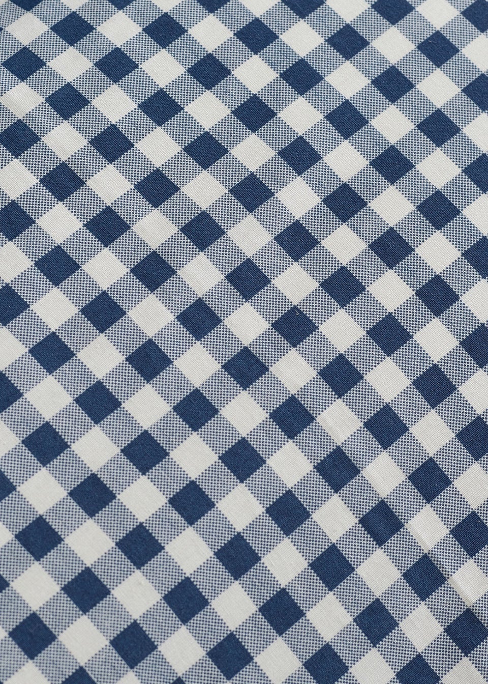 Catherine Lansfield Bamford Gingham Check Fitted Sheet Navy Blue