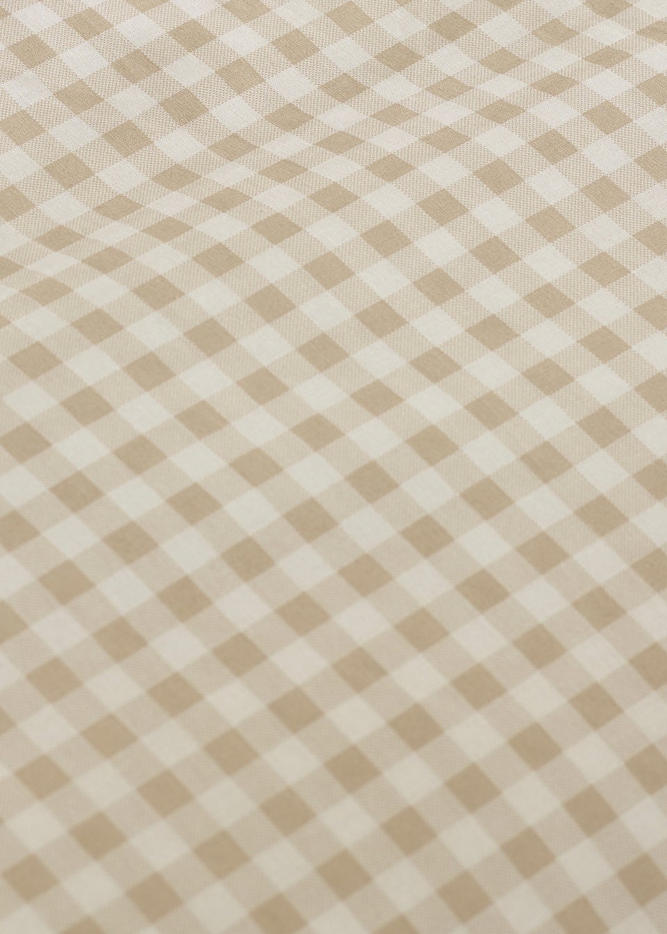 Catherine Lansfield Bamford Gingham Check Fitted Sheet Natural