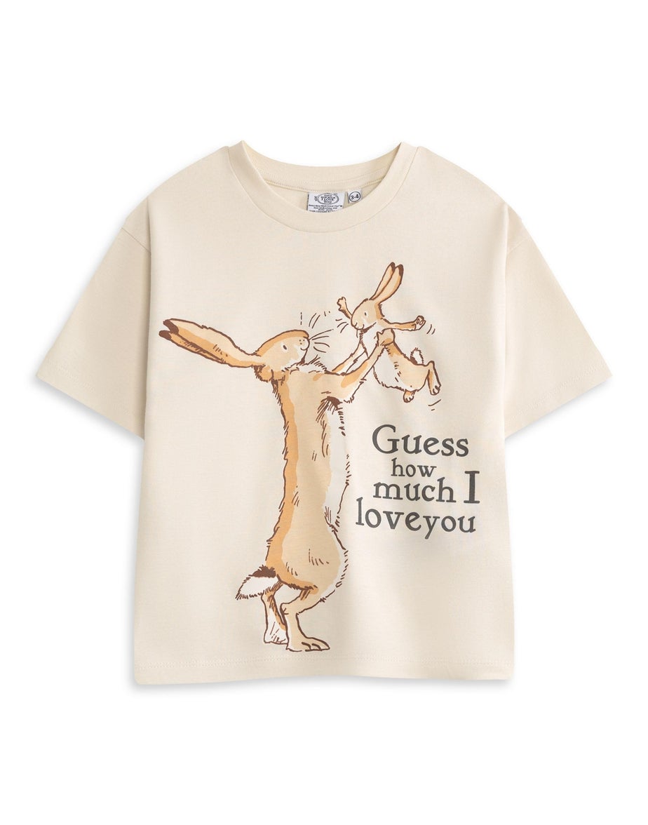 Vanilla Underground Guess How Much I Love You Unisex Kids Off-White T-Shirt (12 mnths - 5 years)