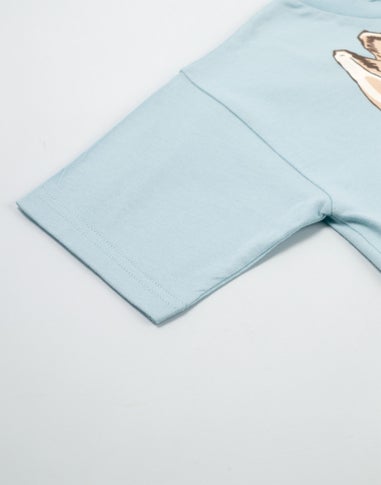 Vanilla Underground Peter Rabbit Unisex Kids Blue T-Shirt (12 mnths - 5 years)