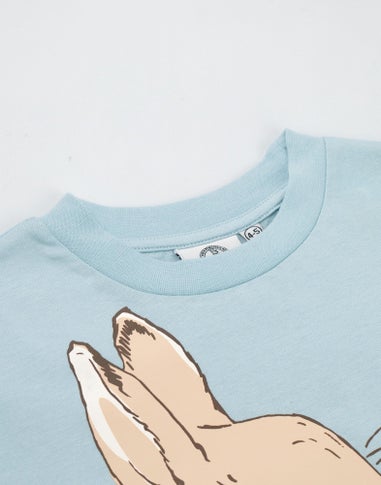 Vanilla Underground Peter Rabbit Unisex Kids Blue T-Shirt (12 mnths - 5 years)