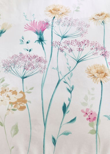 Catherine Lansfield Meadowsweet Floral Reversible Duvet Cover Set Bright