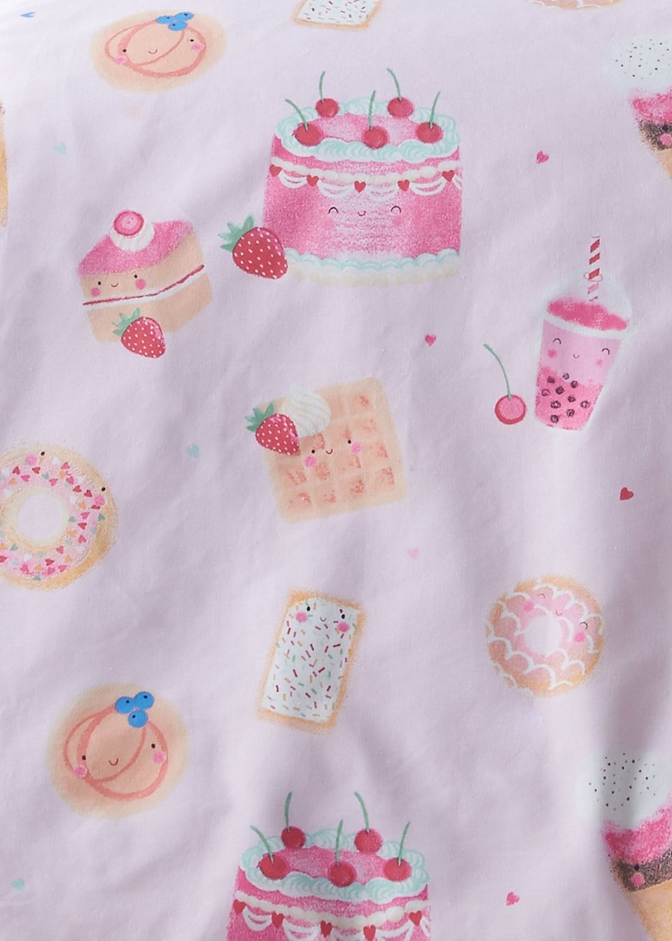 Catherine Lansfield Sweet Treats Fitted Sheet Pink