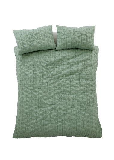 Pineapple Elephant Tamba Leaf Pinsonic Duvet Cover Set Green