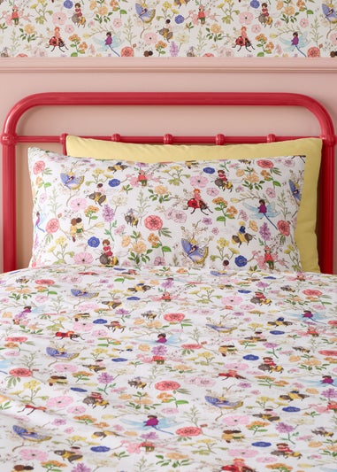 Belle & Boo Garden Friends Reversible Cotton Duvet Cover Set White